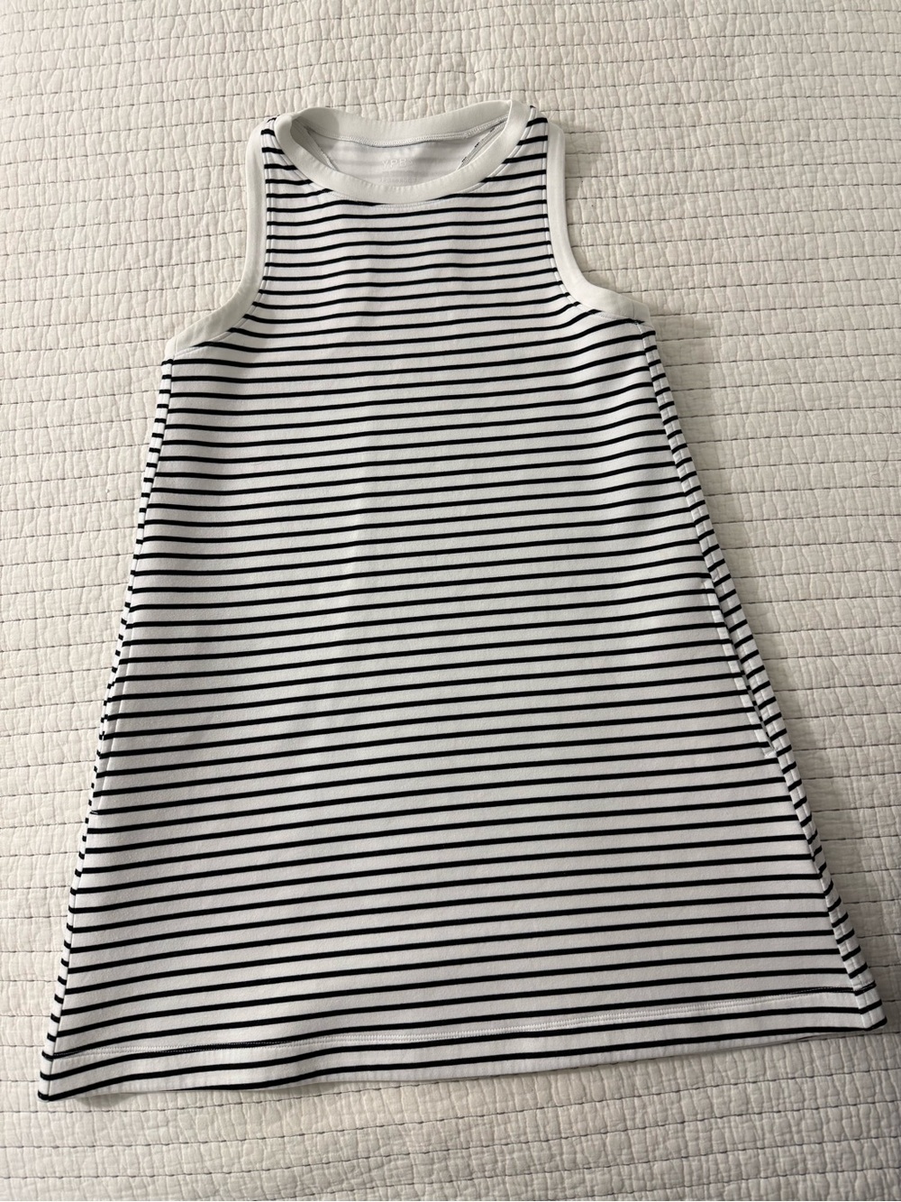 Abercrombie and fitch YPB neoknit' Black & White Striped Sleeveless A-Line Top -